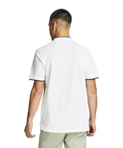 Jack & Jones Poloshirt Paulos mit Mao Kragen in Weiß