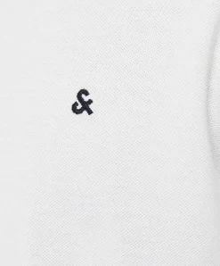 Jack & Jones Poloshirt Paulos mit Mao Kragen in Weiß