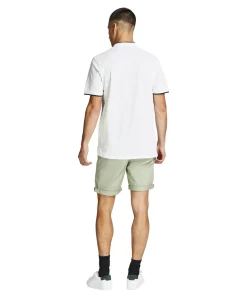 Jack & Jones Poloshirt Paulos mit Mao Kragen in Weiß