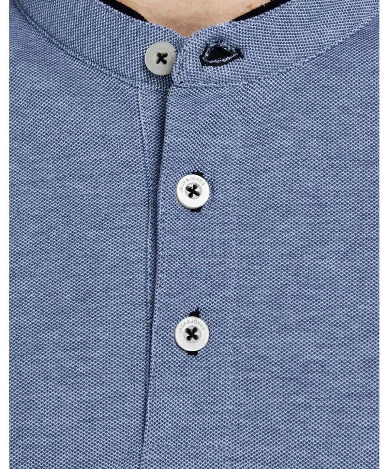 Jack & Jones Poloshirt Paulos mit Mao Kragen in Blau