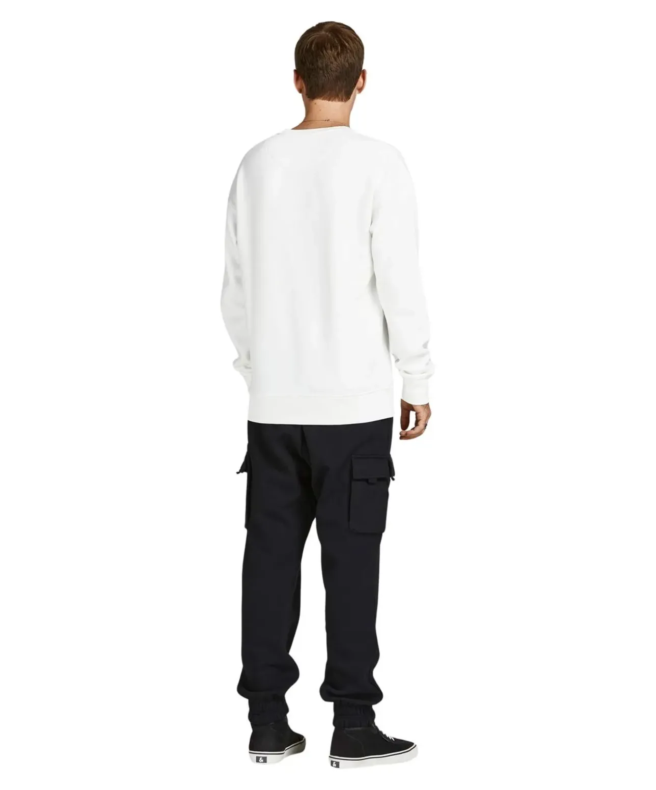 Jack & Jones Pullover aus Sweat-Material in Weiß