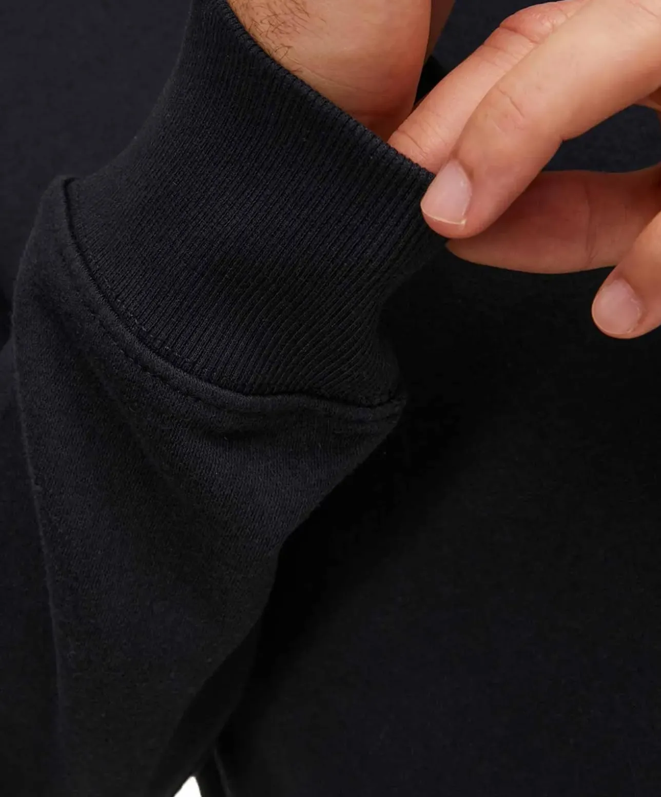 Jack & Jones Pullover aus Sweat-Material in Schwarz