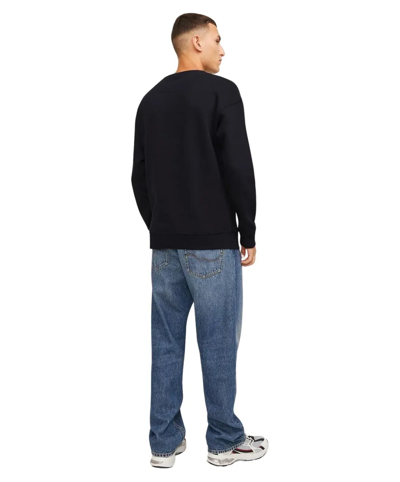 Jack & Jones Pullover aus Sweat-Material in Schwarz