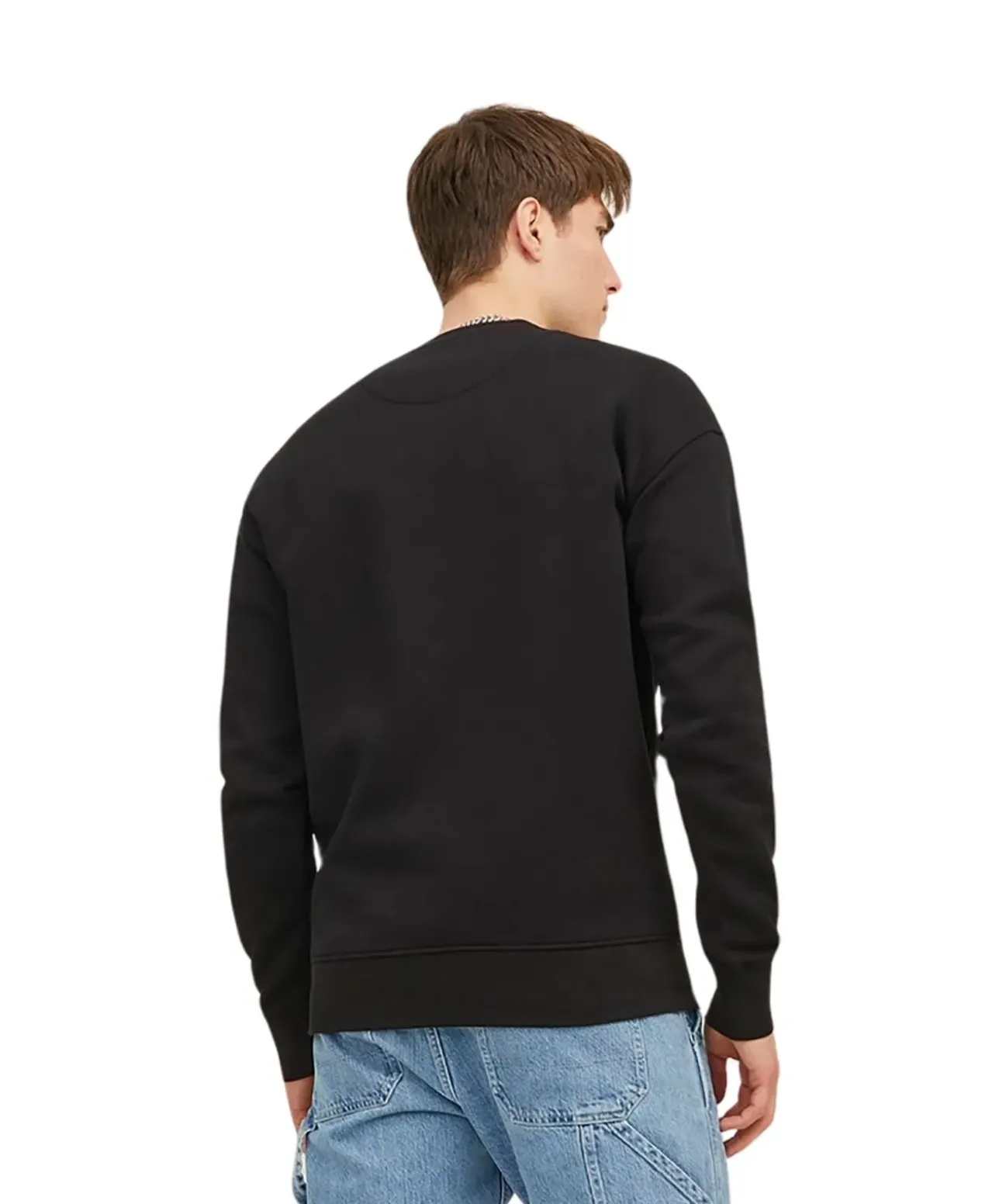 Jack & Jones Pullover Crew aus Sweat-Material in Schwarz
