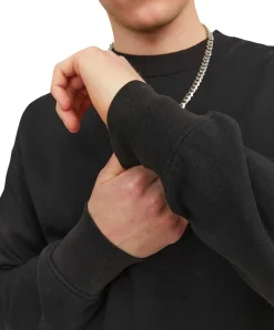 Jack & Jones Pullover Crew aus Sweat-Material in Schwarz