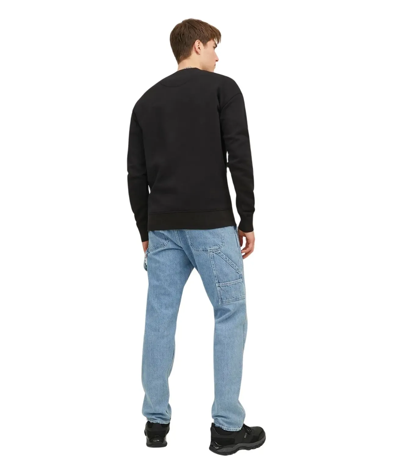Jack & Jones Pullover Crew aus Sweat-Material in Schwarz