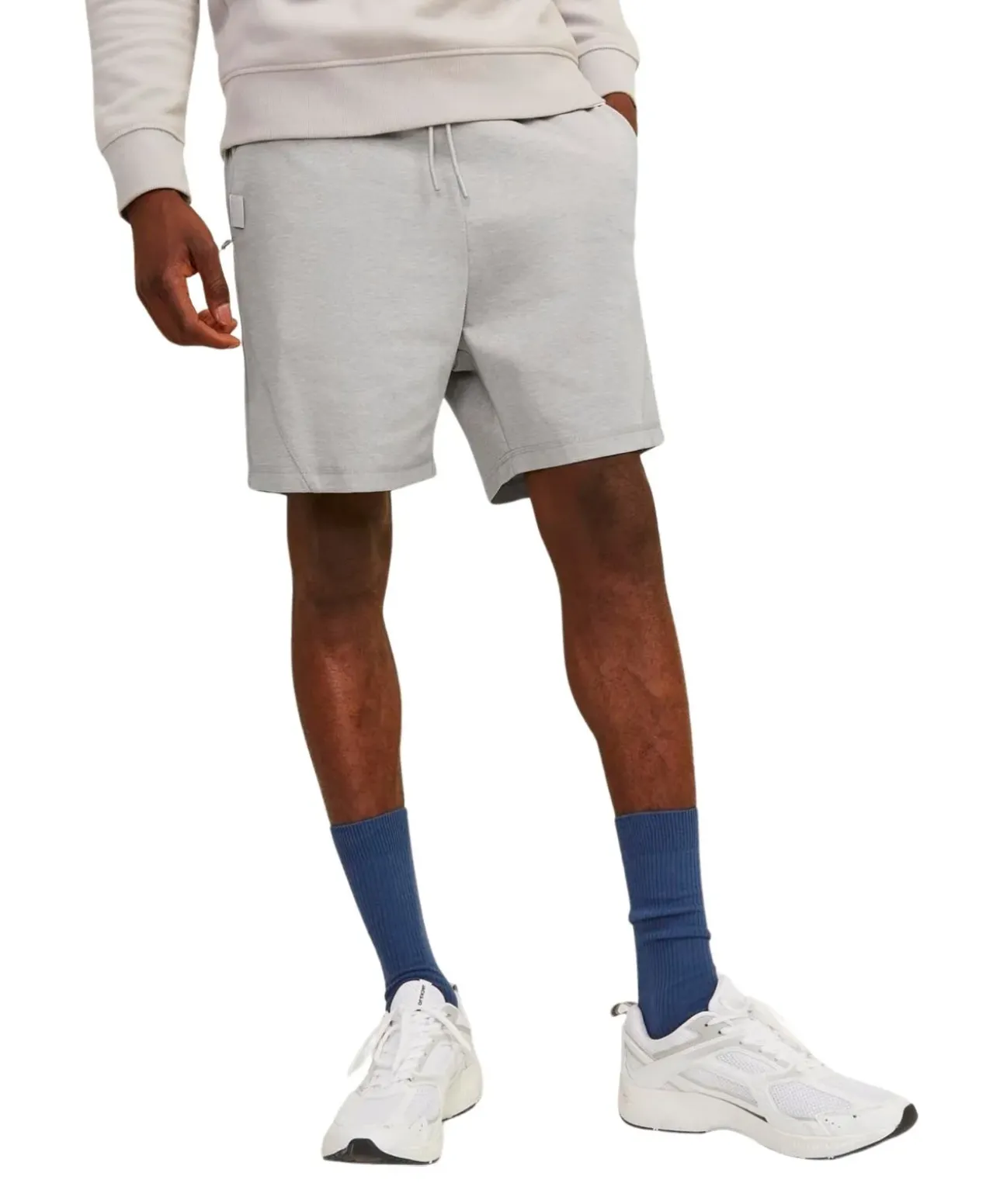 Jack & Jones Shorts Gordon aus Sweat in Hellgrau