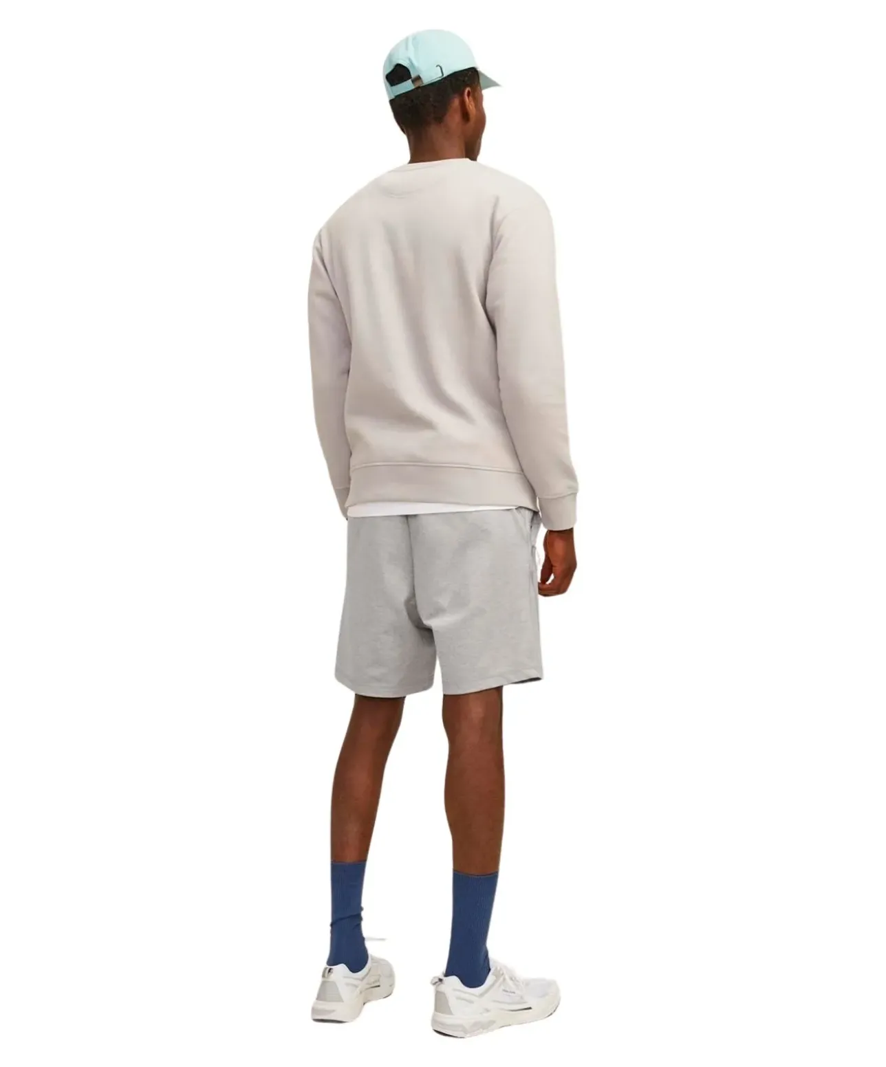 Jack & Jones Shorts Gordon aus Sweat in Hellgrau