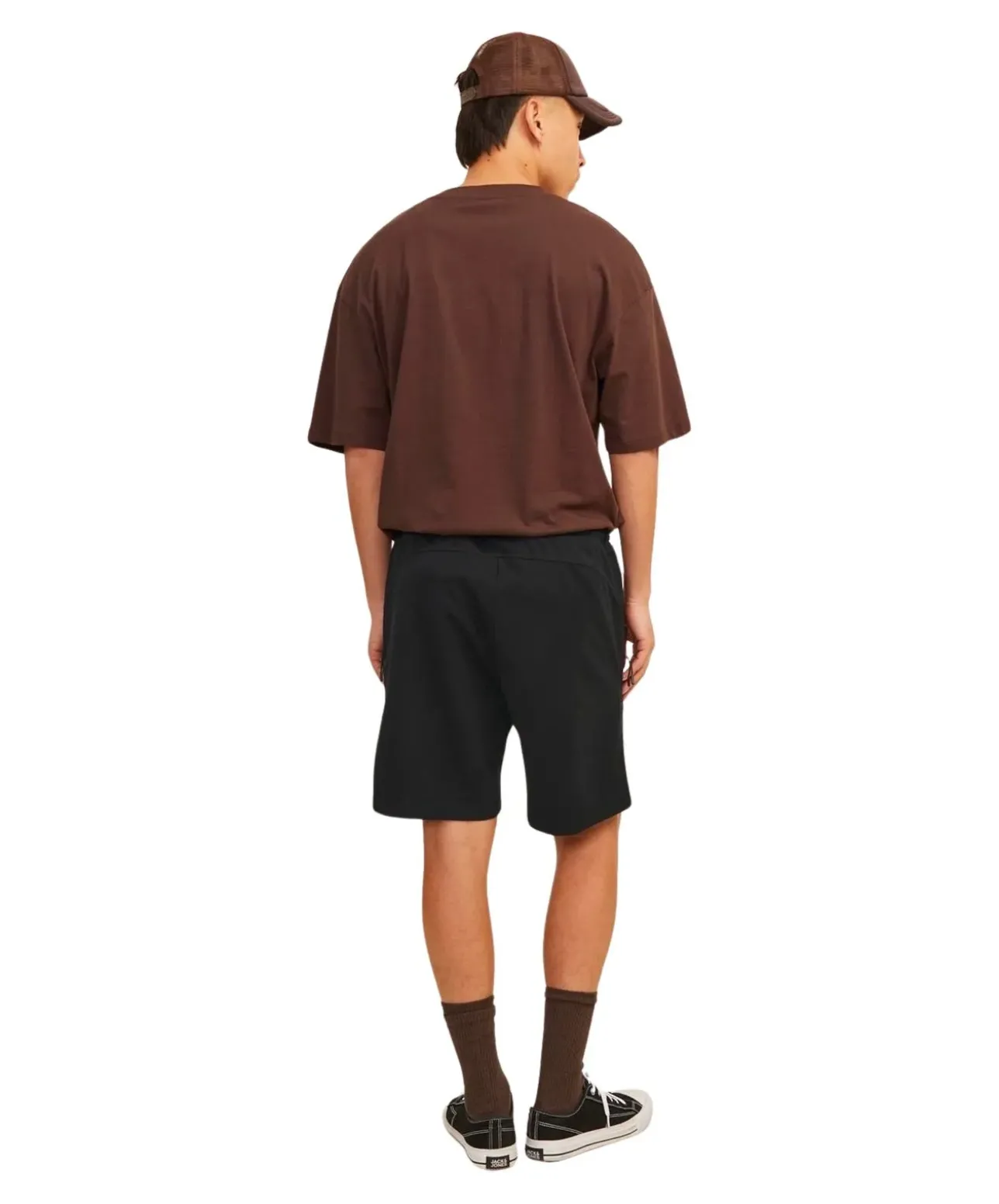 Jack & Jones Shorts Gordon aus Sweat in Schwarz