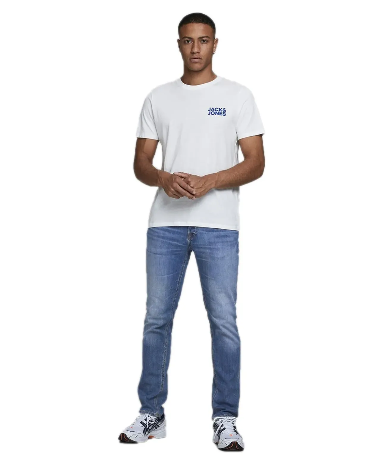 Jack & Jones Slim Fit Jeans Glenn in hellblauen Blue