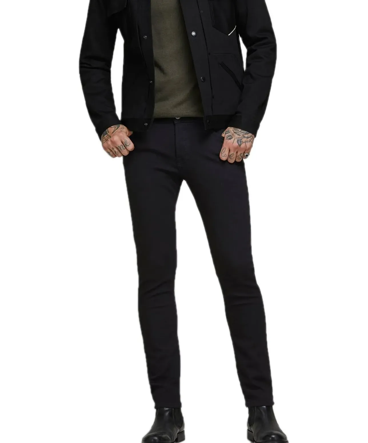 Jack & Jones Slim fit Jeans Glenn in Schwarz
