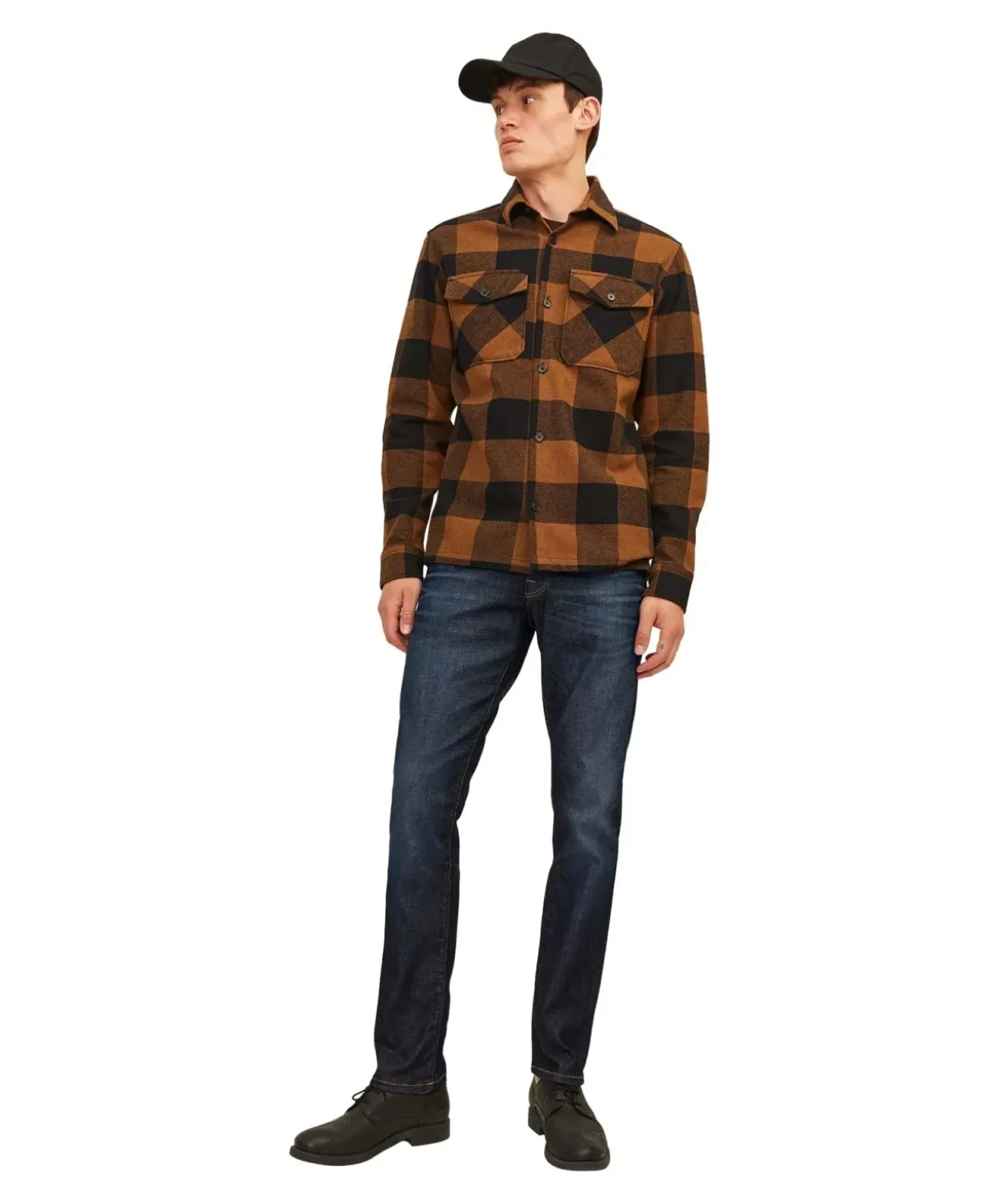 Jack & Jones Slim Glenn Icon Jeans in Dunkelblau