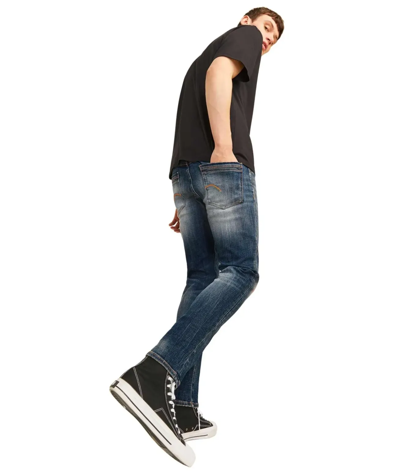 Jack & Jones Slim Glenn in dunkler-Waschung