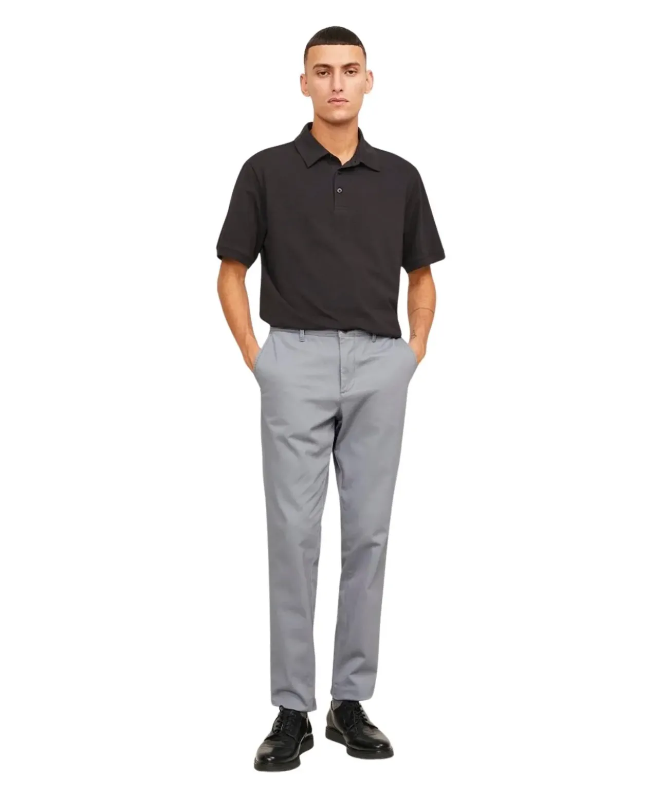 Jack & Jones Slim Marco Chino-Hose in Grau