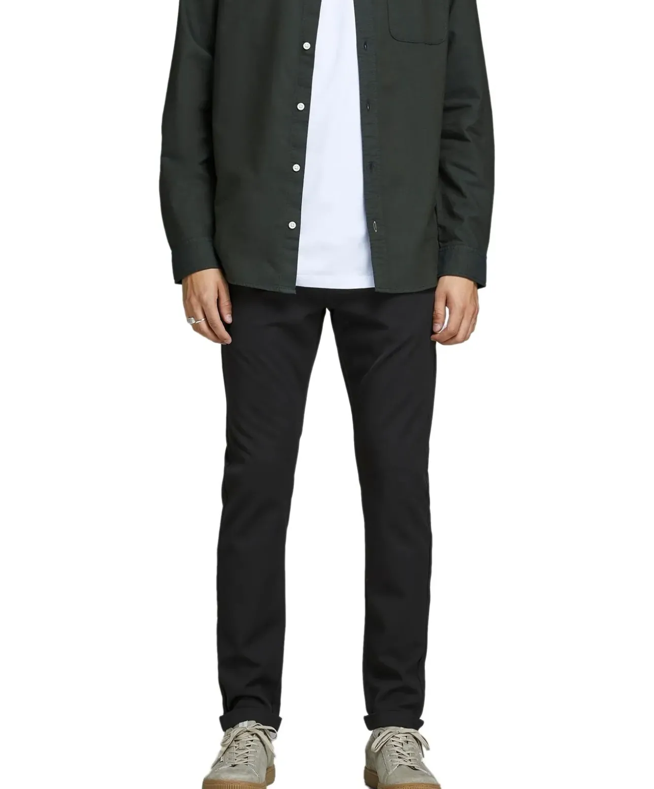 Jack & Jones Slim-fit Chino Marco Connor in Schwarz