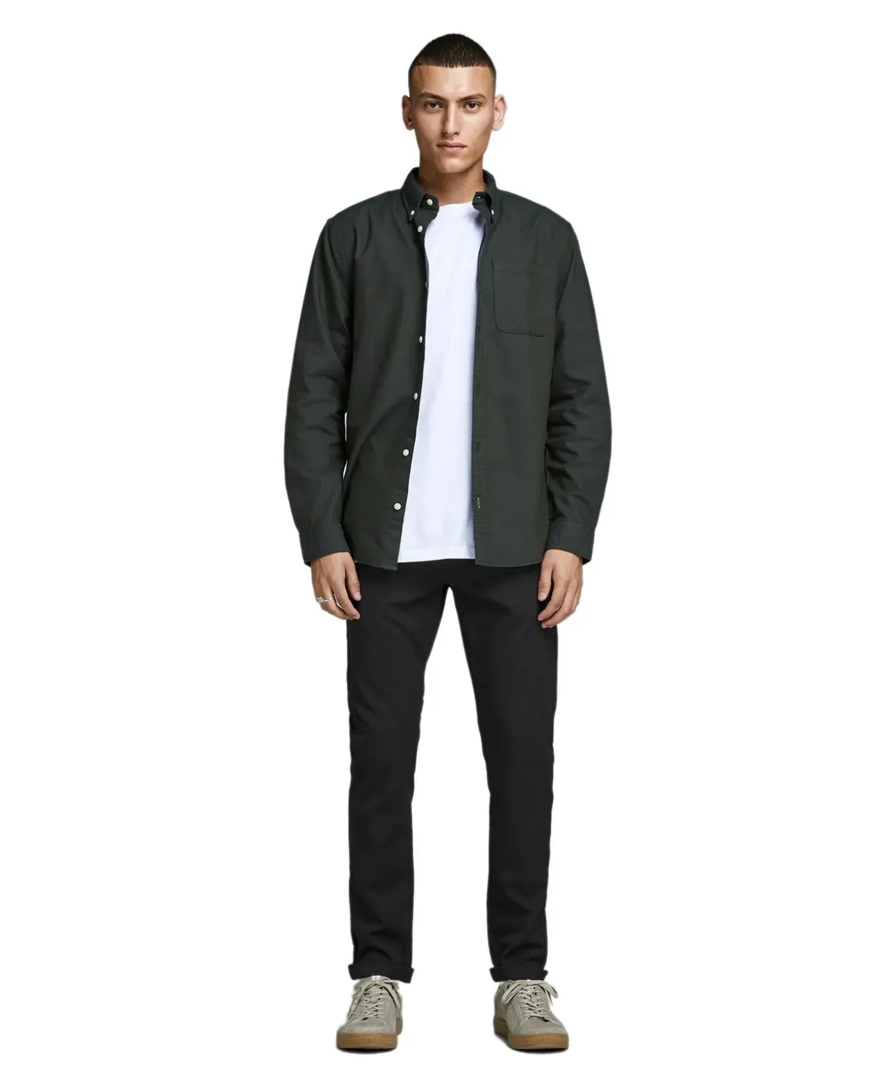 Jack & Jones Slim-fit Chino Marco Connor in Schwarz