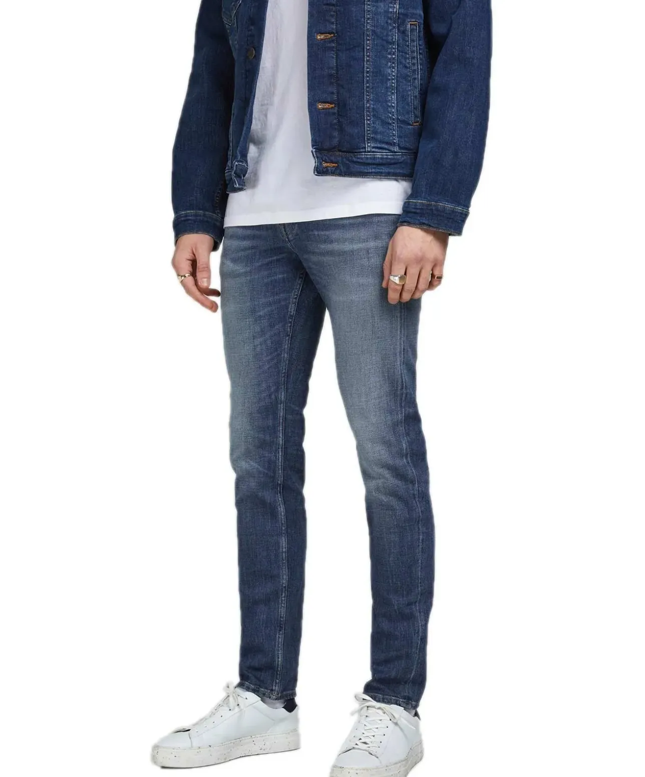 Jack & Jones Straight Fit Jeans in blauer Vintage-Optik