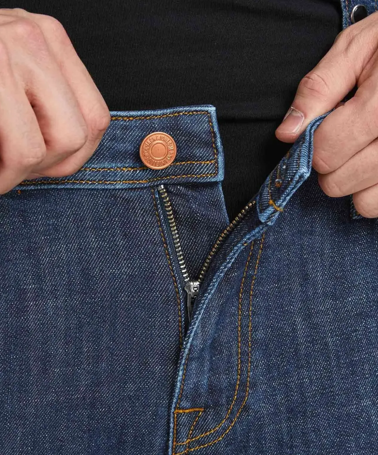 Jack & Jones Straight Fit Jeans in blauer Vintage-Optik
