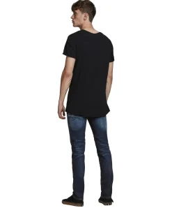 Jack & Jones Straight Jeans Tim mit Tobacco-Nähten