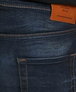 Jack & Jones Straight Jeans Tim mit Tobacco-Nähten
