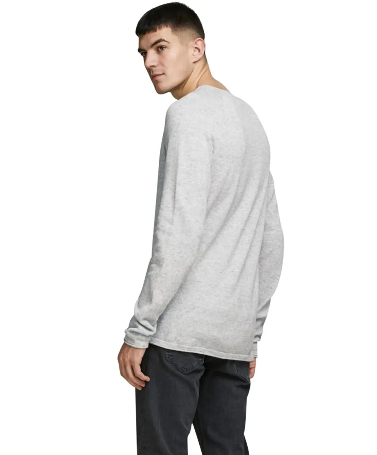 Jack & Jones Strickpullover Hill in Hellgrau
