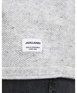 Jack & Jones Strickpullover Hill in Hellgrau