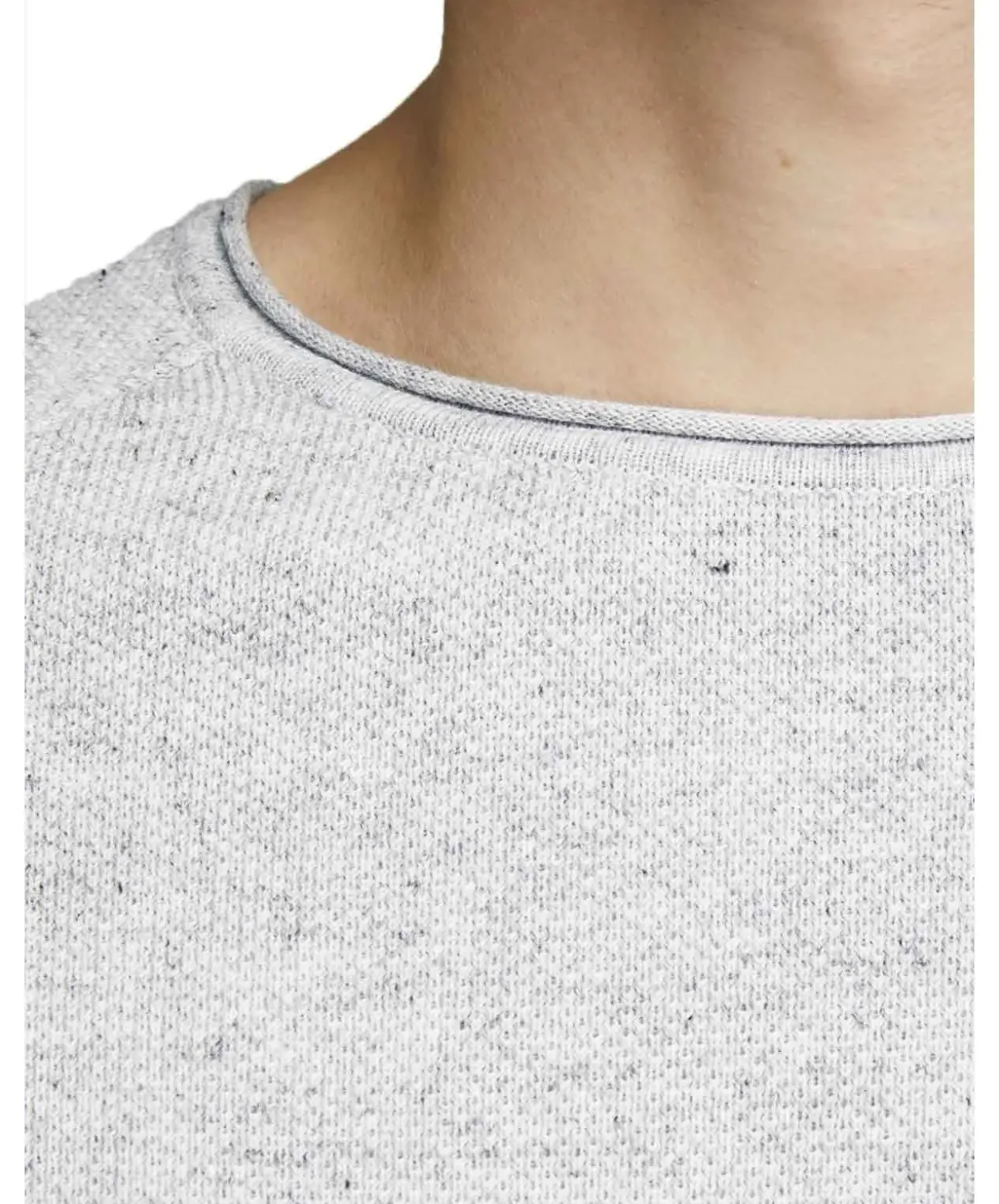 Jack & Jones Strickpullover Hill in Hellgrau