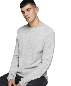 Jack & Jones Strickpullover Hill in Hellgrau