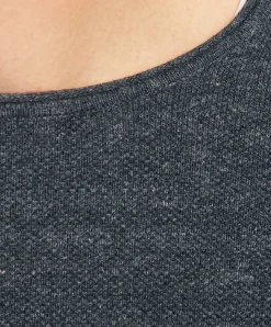 Jack & Jones Strickpullover aus Bio-Baumwolle in Dunkelgrau