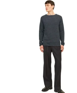 Jack & Jones Strickpullover aus Bio-Baumwolle in Dunkelgrau