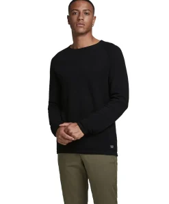 Jack & Jones Strickpullover Hill in schwarzem Black