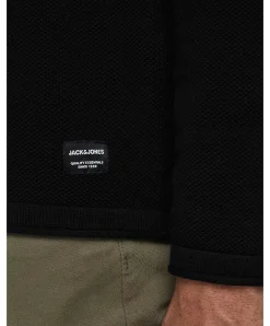 Jack & Jones Strickpullover Hill in schwarzem Black