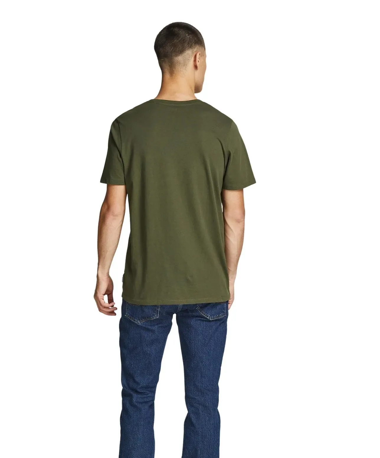 Jack & Jones T-Shirt aus Bio-Baumwolle in Olive