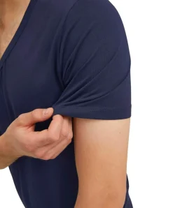 Jack & Jones T-Shirt Basic V-Neck in blauem Navy