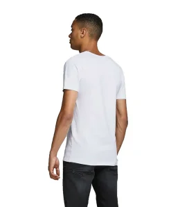 Jack & Jones T-Shirt Basic V-Neck in Weiß