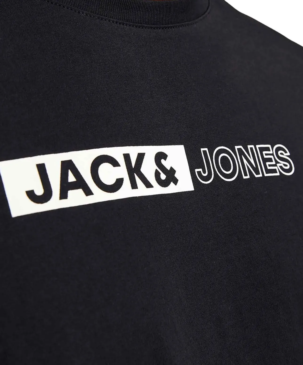 Jack & Jones T-Shirt Corp in Schwarz mit Pigmentprint