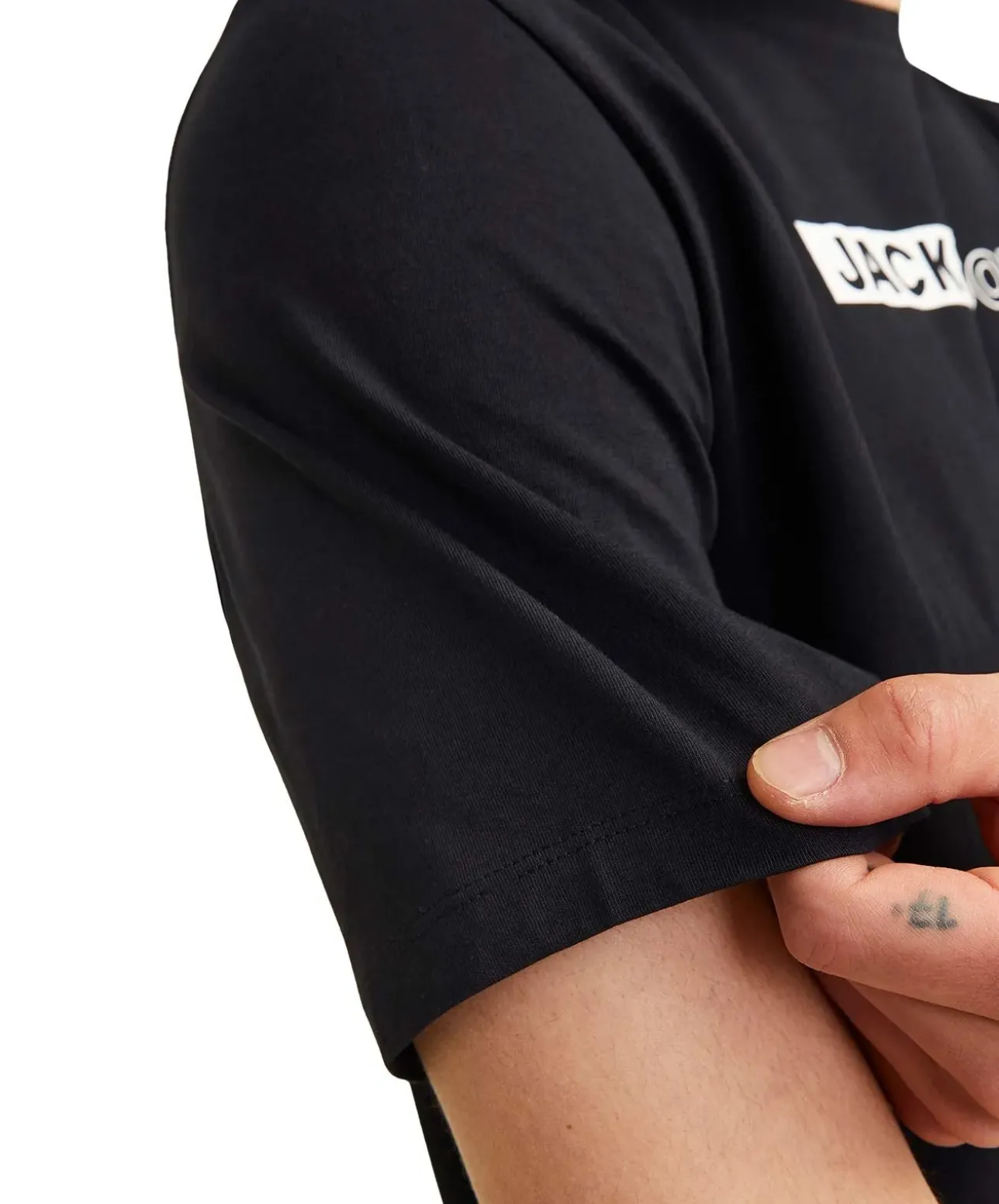 Jack & Jones T-Shirt Corp in Schwarz mit Pigmentprint