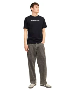 Jack & Jones T-Shirt Corp in Schwarz mit Pigmentprint