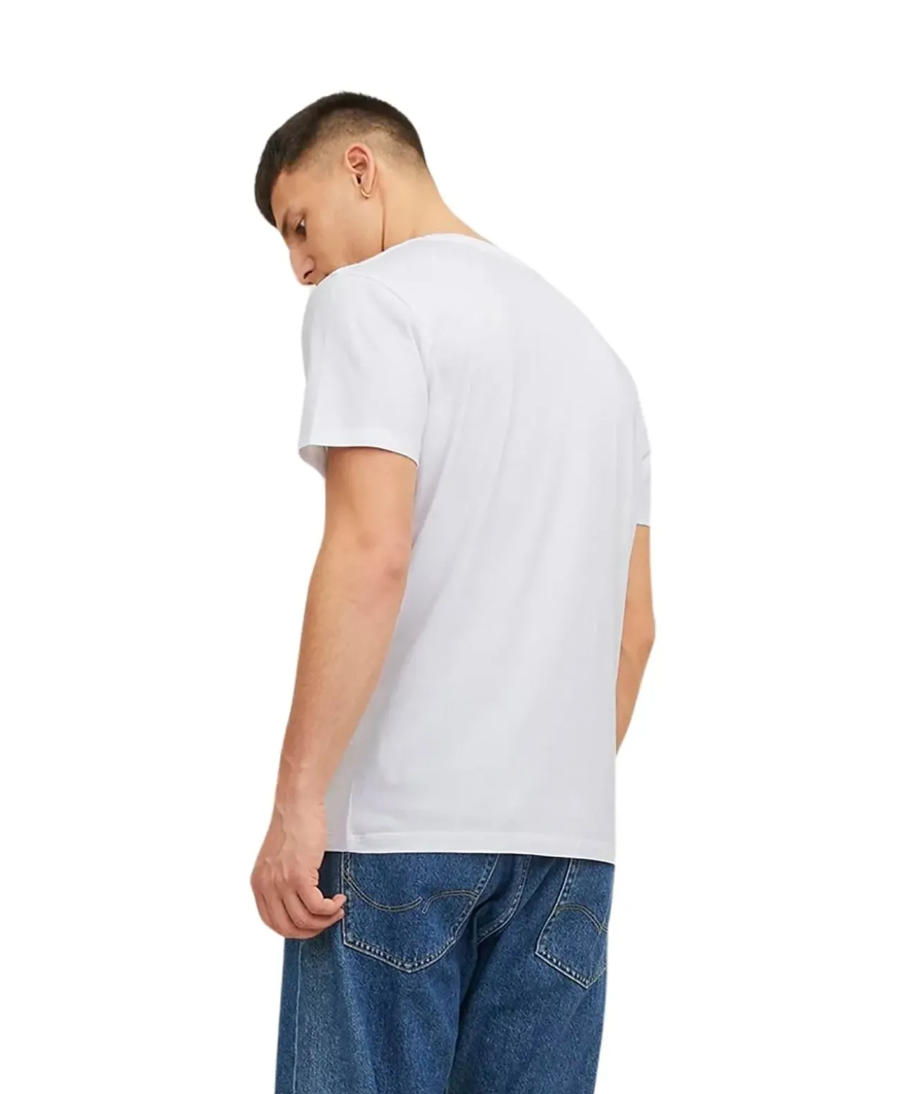 Jack & Jones T-Shirt Corp mit Front-Print in Weiß