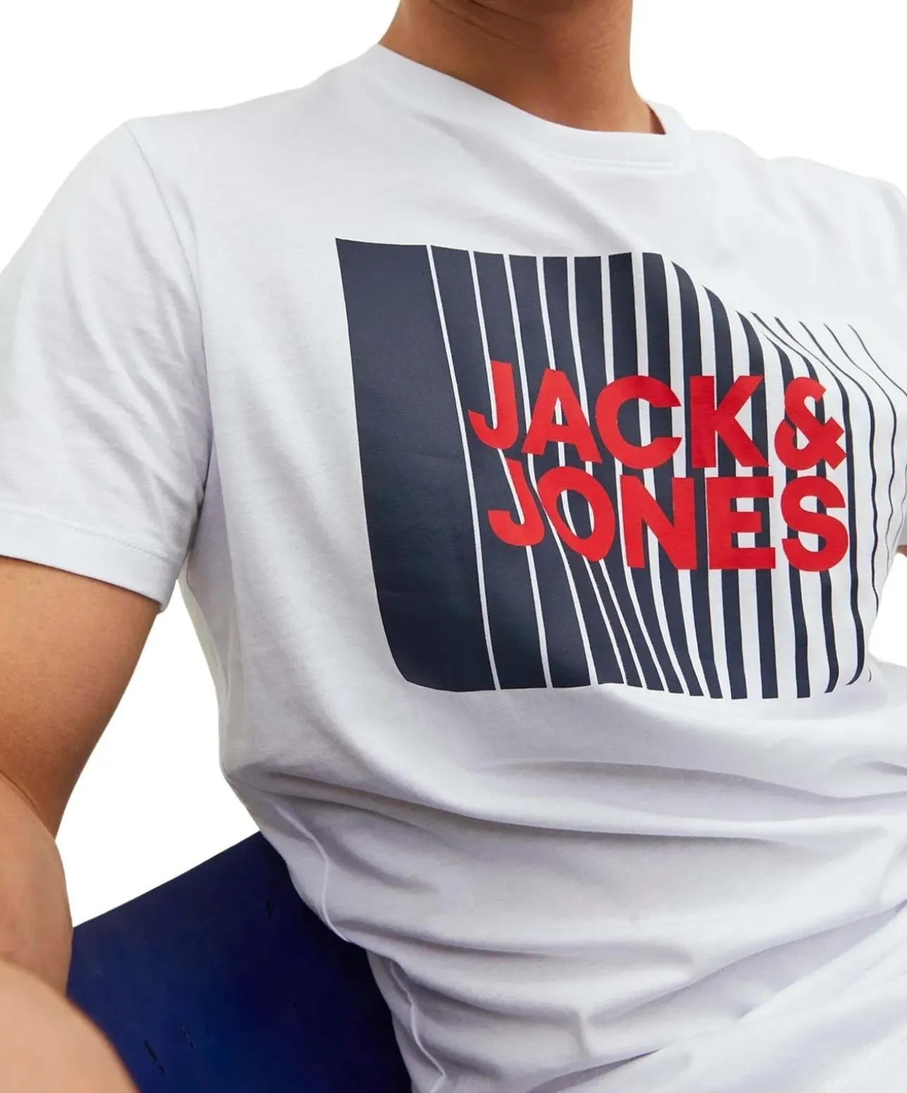 Jack & Jones T-Shirt Corp mit Front-Print in Weiß