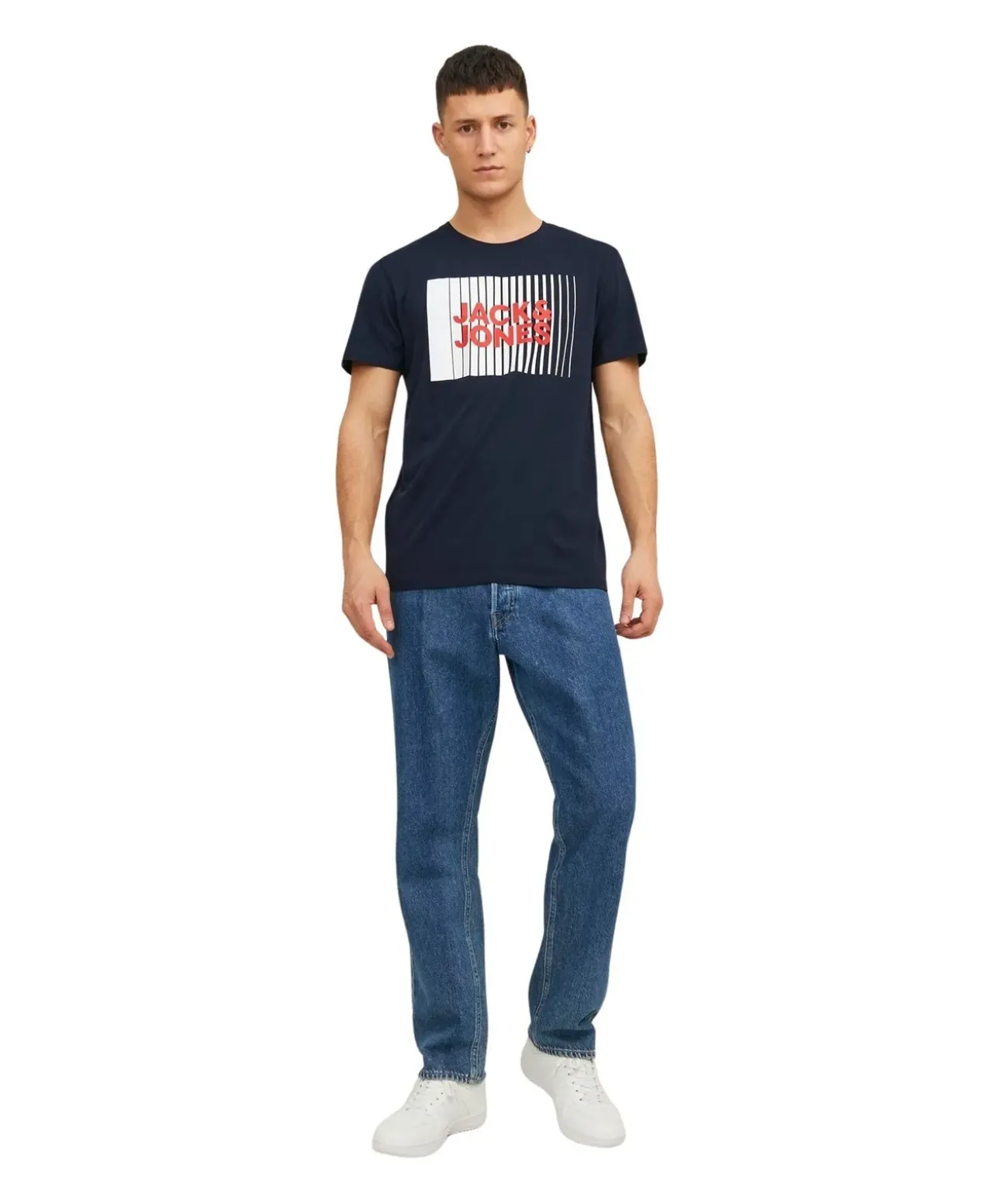 Jack & Jones T-Shirt Corp mit Logo in Dunkelblau