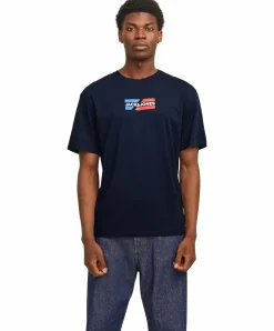 Jack & Jones T-Shirt Graphic Tee in Dunkelblau