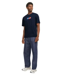 Jack & Jones T-Shirt Graphic Tee in Dunkelblau