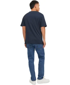 Jack & Jones T-Shirt in Dunkelblau mit klassischem Rundhals