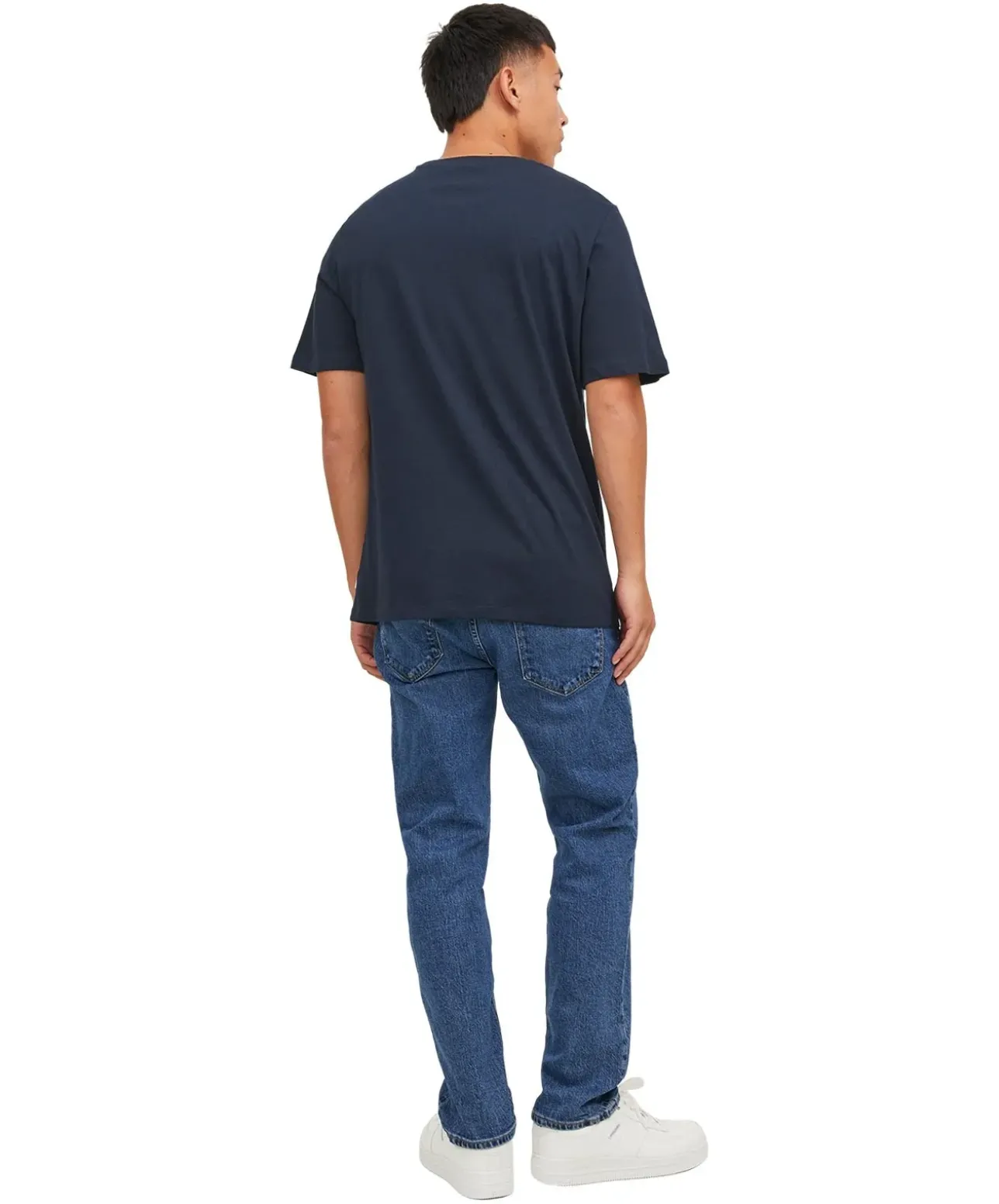 Jack & Jones T-Shirt in Dunkelblau mit klassischem Rundhals