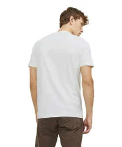 Jack & Jones T-Shirt mit Splitneck in Cloud Dancer