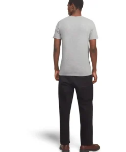 Jack & Jones T-Shirt Split mit Neck in Ultimate Grey