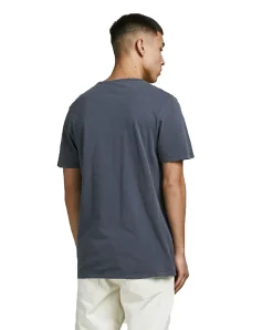 Jack & Jones T-Shirt Split mit Neck in Navy Blue