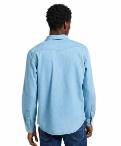 LEE Jeanshemd im Western Style in hellblau
