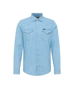 LEE Jeanshemd im Western Style in hellblau
